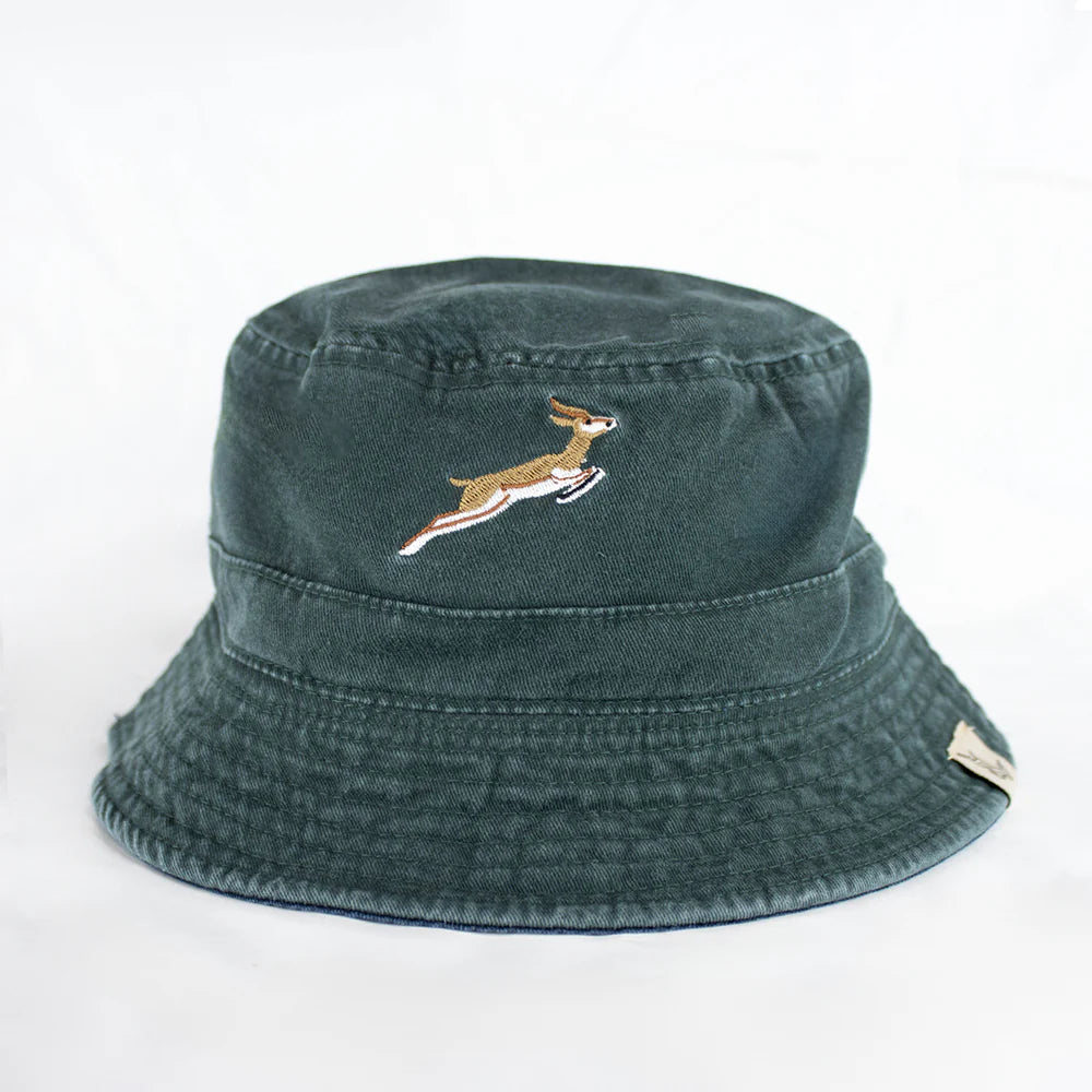 Official SA Legacy Threads™ Springboks Reversible Bucket Hat-OS Green