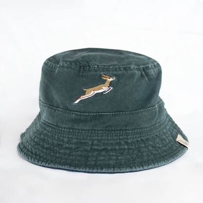 Official SA Legacy Threads™ Springboks Reversible Bucket Hat-OS Green