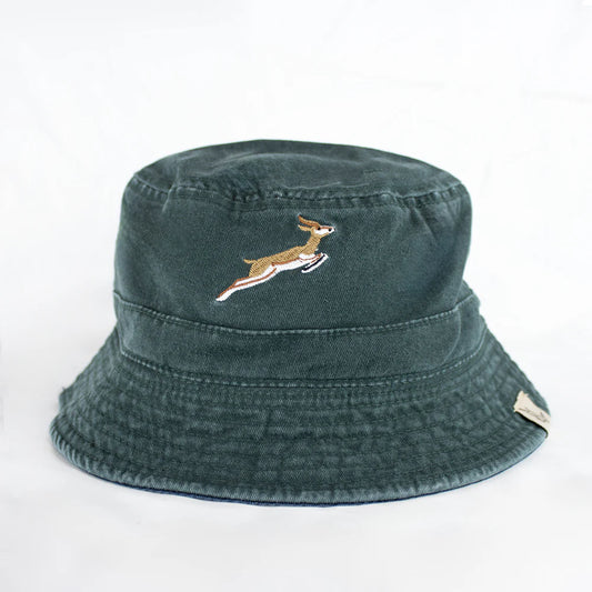 Official SA Legacy Threads™ Springboks Reversible Bucket Hat-OS Green
