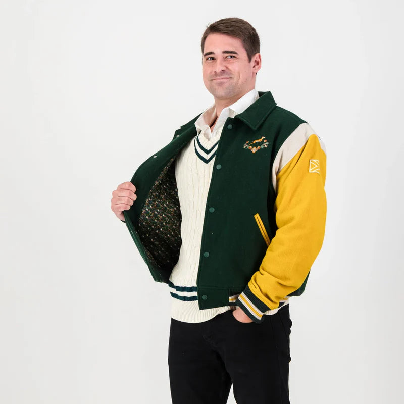 Official SA Legacy Threads™ Springboks Wool Bomber Jacket