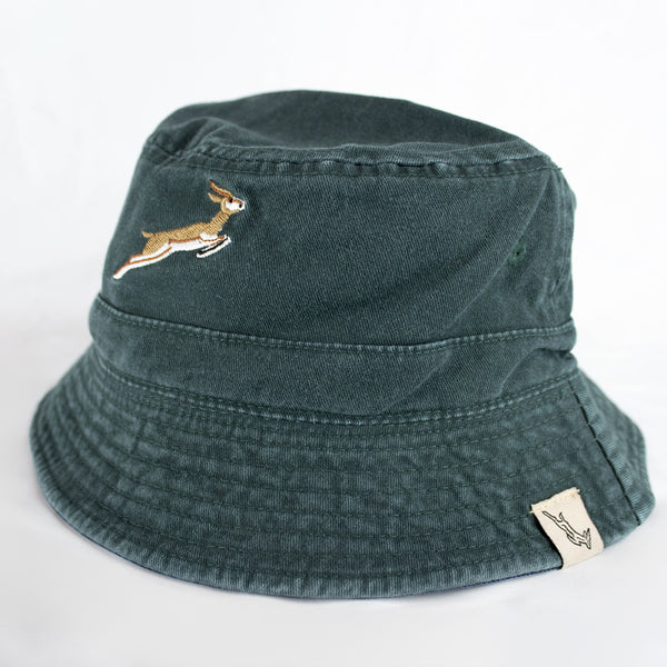 Official SA Legacy Threads™ Springboks Reversible Bucket Hat-OS Green