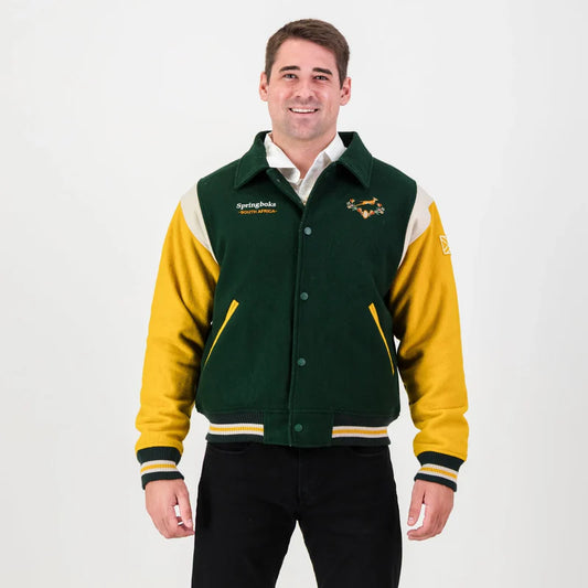 Official SA Legacy Threads™ Springboks Wool Bomber Jacket