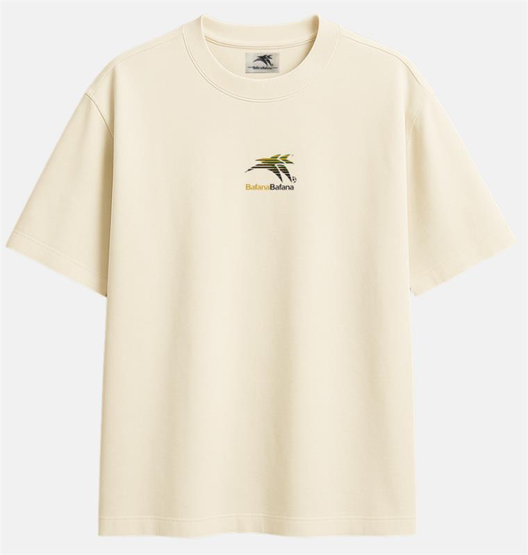 Official SA Legacy Threads™ BAFANA BAFANA BOXY CREW T-SHIRT -IVORY