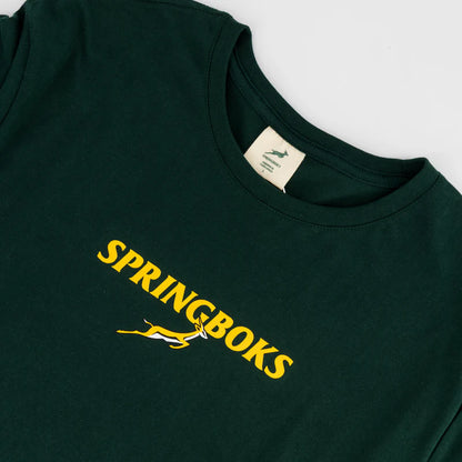 Official SA Legacy Threads™ Springboks Bokkie Regular Tee V1-OS Green