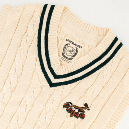 Official SA Legacy Threads™ Springboks 95 Vest Knit- Ivory