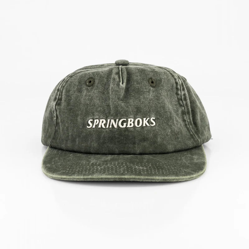 Official SA Legacy Threads™ Springboks satin stitch traditional Cap-Green