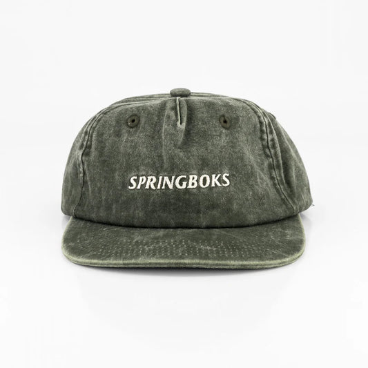 Official SA Legacy Threads™ Springboks satin stitch traditional Cap-Green