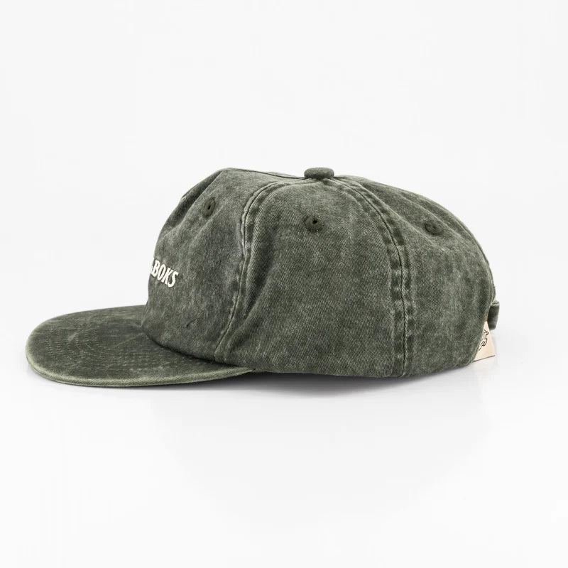 Official SA Legacy Threads™ Springboks satin stitch traditional Cap-Green